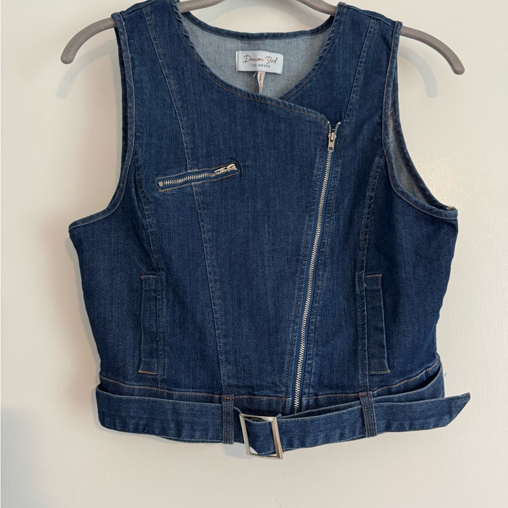Denim Blue Crop Top by Denim Blvd
